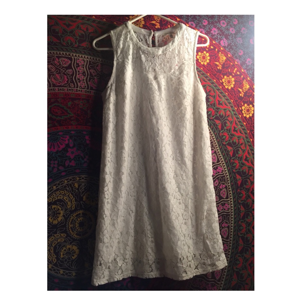 White/Cream Colored Lace Dress